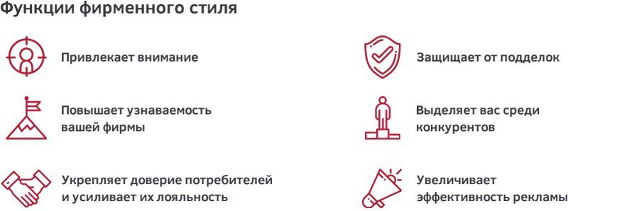 особенности фирменного стиля